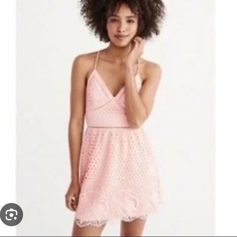 Soft Pink crocheted summer dress